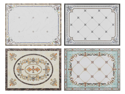 欧式瓷砖地面拼花