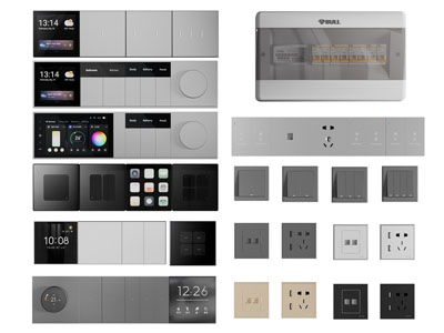 现代插座、配电箱开关面板3d模型 现代插座、配电箱开关面板