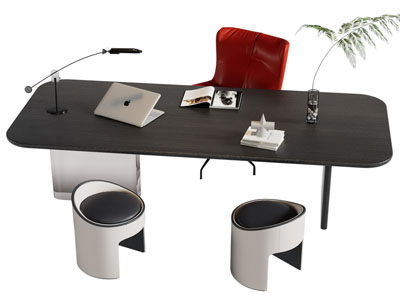 现代书桌椅组合