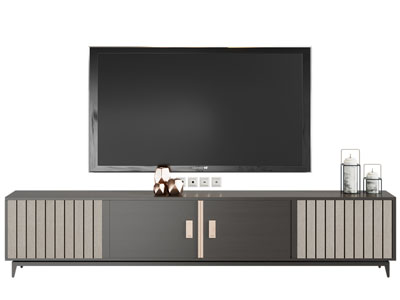 新中式电视柜、电视机