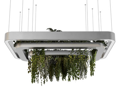 现代装饰藤蔓植物的吊灯