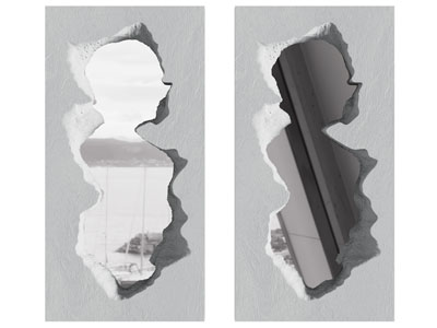 现代装饰镜子墙饰挂件