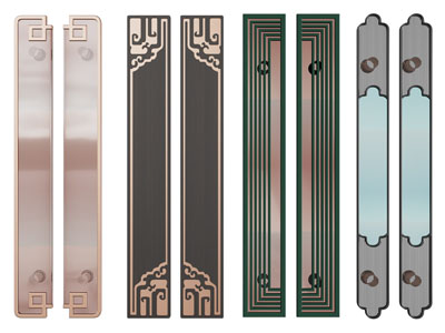 新中式拉手3d模型 新中式拉手