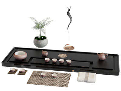 新中式茶盘、茶具杯子