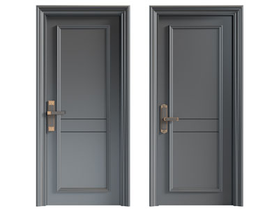 新中式单扇入户平开门