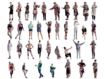 现代男人女人多人人物3d模型 现代男人女人多人人物