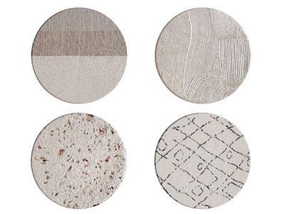 现代圆形地毯3d模型 现代圆形地毯