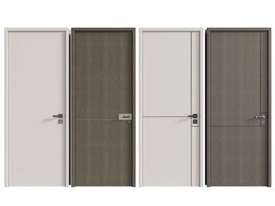 现代单扇平开门