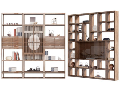 新中式实木装饰柜