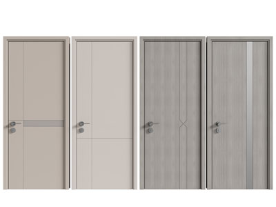 现代单扇平开门