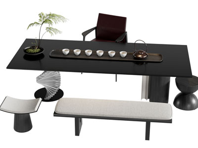 现代茶桌椅组合