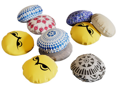 现代圆形靠垫抱枕