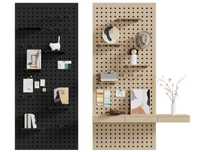 现代洞洞眼收纳墙饰挂件