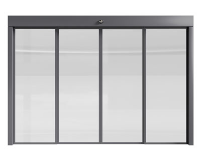 现代办公玻璃大门