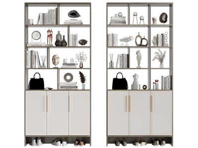 新中式玄关装饰鞋柜