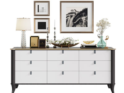 新中式玄关柜、边柜