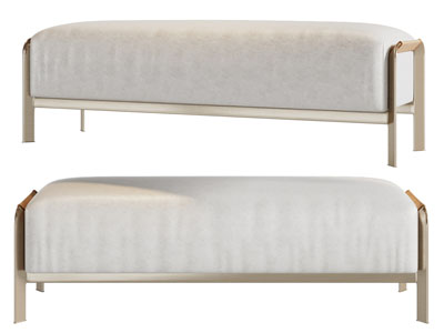 现代轻奢长方形沙发凳子