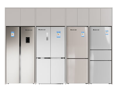 现代双开门、上门电冰箱