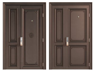 新中式子母入户平开门