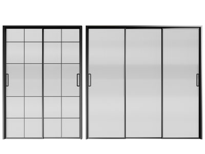 现代玻璃推拉门
