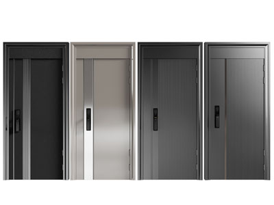 现代密码锁子母入户平开门