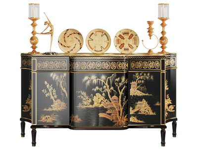 新中式玄关柜、边柜