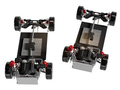 现代汽车底盘、玩具卡丁车