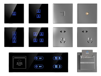 现代插座开关面板3d模型 现代插座开关面板