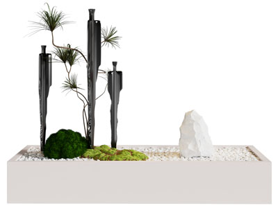 现代花坛石头景观园艺小品