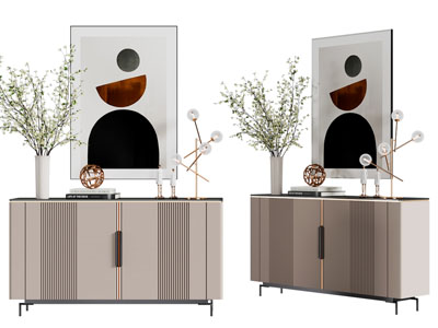 现代轻奢玄关柜、边柜