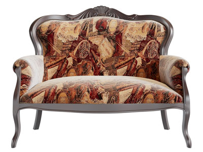 新古典双人沙发3d模型 新古典双人沙发