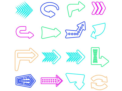 现代箭头装饰灯 霓虹灯