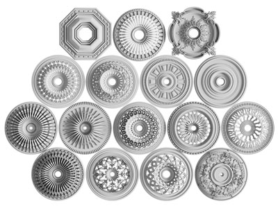 欧式雕花圆形灯盘