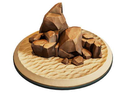 现代石头景观园艺小品