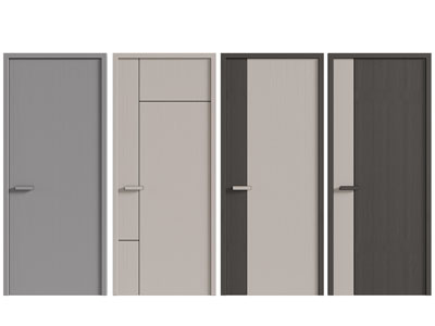 现代单扇平开门