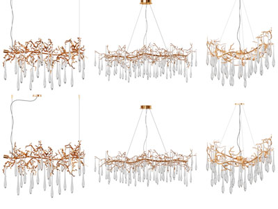 现代冰柱吊坠吊灯