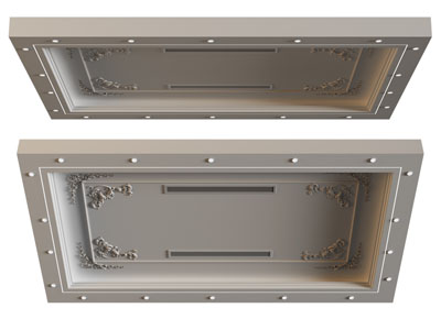 欧式装饰雕花天花吊顶