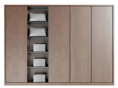 现代推拉门衣柜3d模型 现代推拉门衣柜