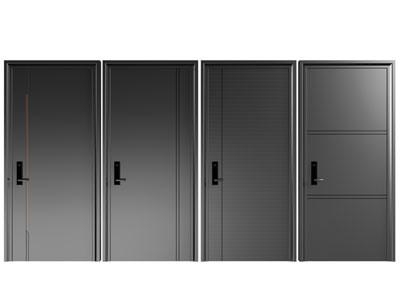 现代单扇入户平开门