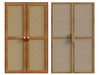 侘寂风衣柜3d模型 侘寂风衣柜