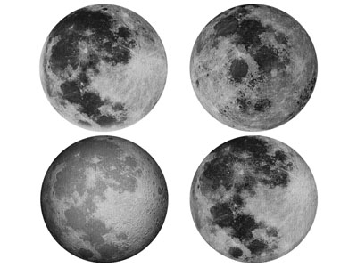 现代月球墙饰挂件