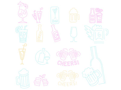 现代啤酒饮品装饰灯 霓虹灯 墙饰