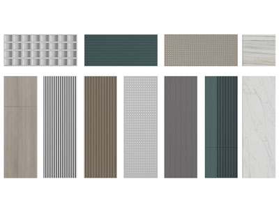 现代吸音板、木饰板、护墙板