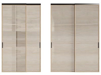 现代实木百叶柜门衣柜3d模型 现代实木百叶柜门衣柜