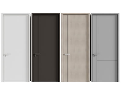 现代单扇平开门