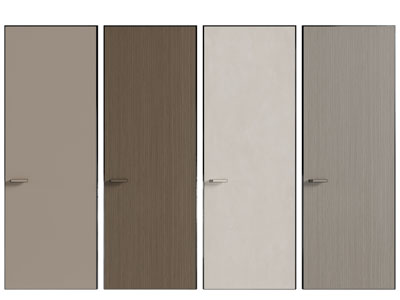 现代单扇平开门