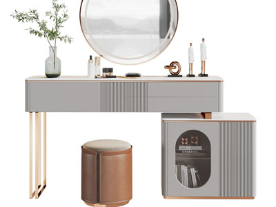 现代轻奢化妆、梳妆台