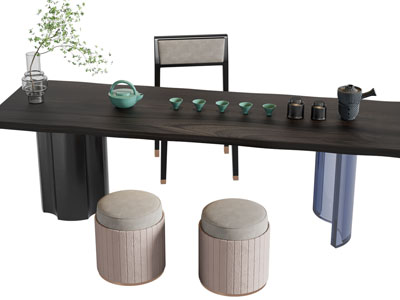 新中式茶桌椅组合