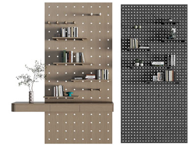 现代洞洞眼收纳架墙饰挂件