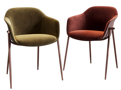 现代轻奢休闲椅子、餐椅